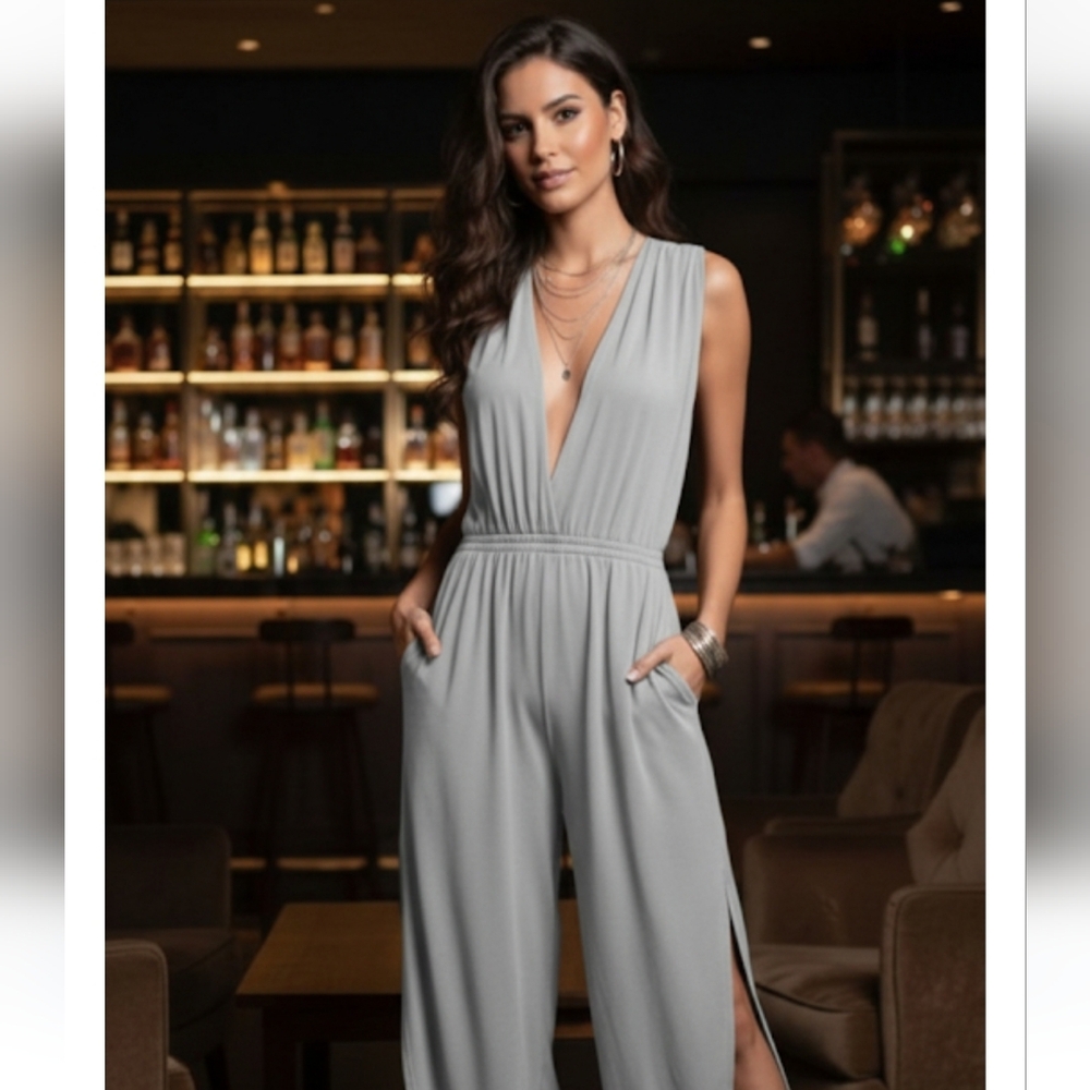 Jules Tiffiany Light Grey, Light Weight Jumpsuit